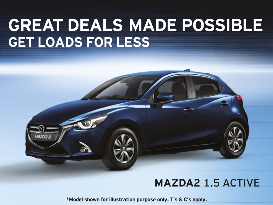 Get A Mazda2 1 5 Active Today