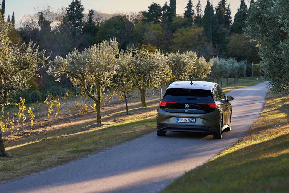 Volkswagen ID.3 on a country road – regenerative braking explained by Camerons Volkswagen, Perth